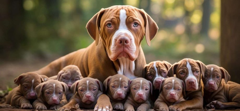 ¿Cuántos cachorros tiene un pitbull en su primer parto? Todo lo que
