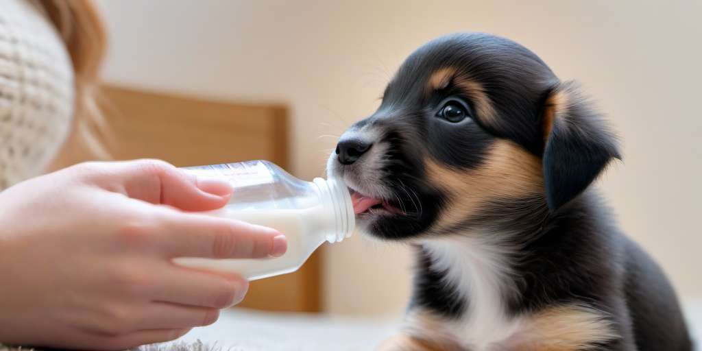 que dar de comer a un cachorro de un mes